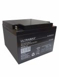 ULTRAMAX NP26-12 12V 26Ah Sealed Lead Acid - AGM - VRLA Battery