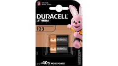 Duracell Lithium DL123A Battery - Pack of 2