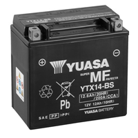 Yuasa YTX14-BS (CP) - 12v 12Ah MF VRLA Battery