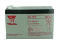 YUASA NP7-12F/RETARD, 12V 7AH 20HR VALVE REGULATED BATTERY (AS 6AH, 7.2AH, 7.5AH & 8AH) with 4.8mm / 0.187" WIDE MALE SPADE CONNECTIONS
