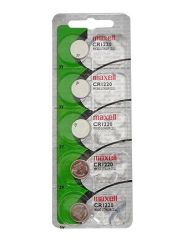 Maxell CR1220 Coin Cell Batteries |Blister Pack of 5