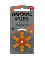 Rayovac Extra Advanced Zinc Air 13 Hearing Aid Battery (6 Pack)