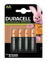 Duracell Rechargeable AA Batteries 2500 mAh - Pack of 4 