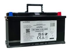 Ultramax LI100-12DIN – DIN BASE 12V 100Ah LiFePO4 Battery 