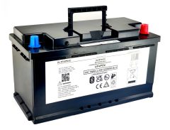 UltraMax Lithium Iron Phosphate LiFePO4 12V 100 Ah Prismatic Battery with Bluetooth and DIN Base