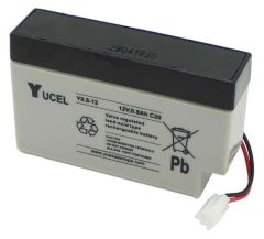 Yucel Y0.8-12, 12v 0.8Ah Sealed Lead Acid Battery