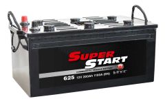 SUPER START 625 12V 200AH 1100 CCA SMF HEAVY DUTY CARGO BATTERY. L 513mm x W 274mm x H 242mm inc posts