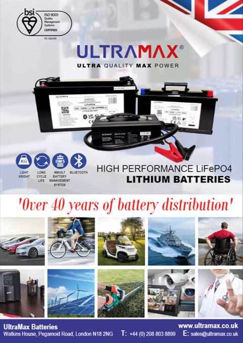 UltraMax Batteries Feature in PECM Issue 64 2023