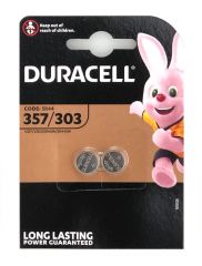 Duracell 357 / 303 Button Cell Battery - Pack of 2