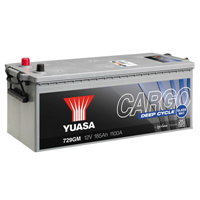 Yuasa 729GM - 12V 185Ah 1150A Cargo Deep Cycle Battery - Glass Matt Seperators