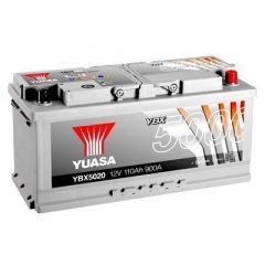 Yuasa YBX5020 (020 ELITE) - 12V 110Ah 900A Silver High Performance Battery (3 Years Warranty)
