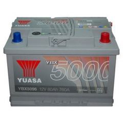 Yuasa YBX5096 (096T Elite) - 12V 80Ah 760A Silver High Performance Battery (4 Years Warranty)