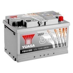 Yuasa YBX5100 (100T Elite) - 12V 75Ah 680A Silver High Performance Battery (4 Years Warranty)er High Performance Battery (4 Years Warranty)