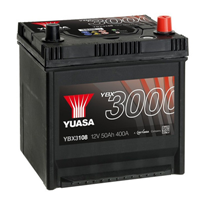 Yuasa YBX3108 (008 Professional) - 12V 50Ah 400A SMF Battery (3 Years Warranty)
