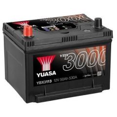Yuasa YBX3113  (113 Professional) - 12v 50Ah Car Battery (3 Years Warranty) - Yuasa Batteries