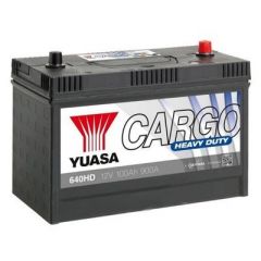 Yuasa 640HD- 12V 100Ah 900A  Cargo Heavy Duty Battery For trucks, agricultural and plant equipment and passenger service vehicles