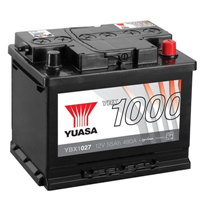 Yuasa YBX1027 Professional - 12V 55Ah 480A CaCa Car Battery - 3 Years Warrenty