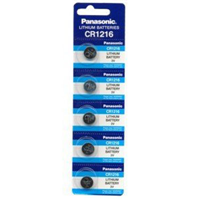 Panasonic CR1216 3V Lithium Coin Cell Pack of 5