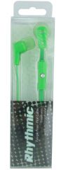 Ultra Max tangle free flat cable earphones with microphone - Green