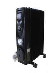 Heater Oil (2000W) 9 fin Black **with Timer***ULTRAMAX
