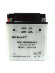 Ultramax Yumicron YB10A-A2, 12v 11Ah Motorcycle Batteries. L(mm) W(mm) H(mm) 135 90 155