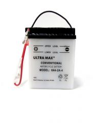 Ultramax 6N4-2A-4, 6v 4Ah Motorcycle Batteries. L(mm) W(mm) H(mm) 71 71 96