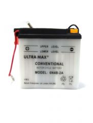 Ultramax 6N4B-2A, 6v 4Ah Motorcycle Batteries. L(mm) W(mm) H(mm)100 47 96
