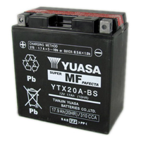 Yuasa YTX20A-BS 12V 17.9Ah (Combi Pack) VRLA Maintenance Free Battery