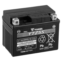 Yuasa YTZ5S (Wet Charged) 12V 3.7Ah  High Performance MF VRLA Battery