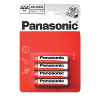 PANASONIC AAA / R03 1.5V Red Zinc Batteries