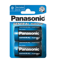Panasonic General Purpose D/R20 Battery Pack of 2