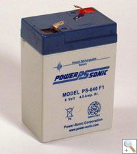 Powersonic ps640, 6V 4.5 Ah Lead-Acid rechargeable Battery