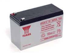 YUASA NPW45-12, 12V 7AH 20HR VALVE REGULATED LEAD ACID (VRLA) BATTERY (AS 6AH, 7.2AH, 7.5AH & 8AH) with 6.3mm / 0.250" WIDE MALE SPADE CONNECTIONS