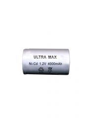 Ultramax 1.2v NiCd High Temp 1xD 4Ah Emergency Lighting Stick W/Tags