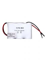 Ultramax 3.6v NiCd High Temp 3xD 4Ah, Emergency Lighting Stick W/Leads