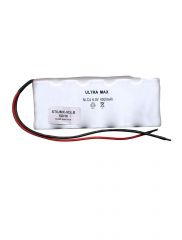 Ultramax 6v NiCd High Temp 5xD 4Ah, Emergency Lighting Stick W/Leads