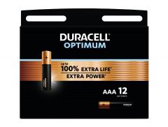 Duracell Optimum AAA Batteries pack of 12