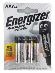 Energizer AAA Alkaline Power pack of 4