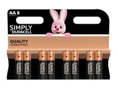 Duracell Simply AA/MN1500 Battery 1.5V - Pack of 8