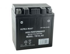 Ultramax Yumicron YB10L-B2, 12v 11Ah Motorcycle Batteries. L(mm) W(mm) H(mm) 135 90 145