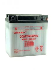 Ultramax 12N9-4B-1, 12v 9Ah Motorcycle Batteries. L(mm) W(mm) H(mm) 135 75 139