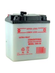 Ultramax 6N6-3B, 6v 6Ah Motorcycle Batteries. L(mm) W(mm) H(mm) 100 57 111