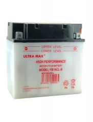 Ultramax Yumicron YB16CL-B, 12v 19Ah Motorcycle Batteries. L(mm) W(mm) H(mm) 175 100 175