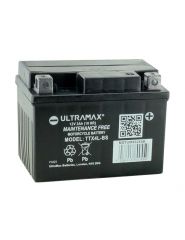 Ultramax TTX4L-BS (Replaces Yuasa YTX4L-BS), 12v 3Ah Motorcycle Batteries. L(mm) W(mm) H(mm) 113 70 85