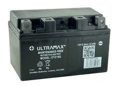Ultramax ETZ10S (Replaces Yuasa YTZ10S), 12v 8.6Ah Motorcycle Batteries. L(mm) W(mm) H(mm) 150 87 93