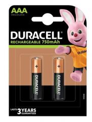 Duracell Stay Charged Rechargeable Batteries NiMH 750mAh 1.2V
