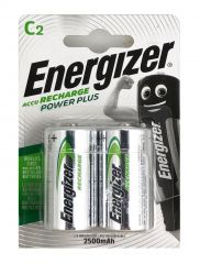 Energizer Rechargeable C Size 2500mAh, 2 Batteries in a Pack