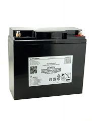 Ultramax LI12-24, 24v 12Ah (240Wh, 40A rate) LiFePO4 Battery - Replace SLA 24V 12Ah with 4 times cycle life, lighter weight, Charger Included