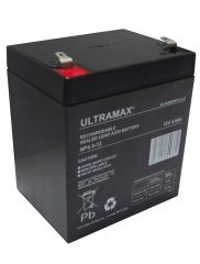 Leoch DJW12-5.4 T2, DJW 12-5.4 T2 12V 4.5Ah UPS Replacement Ultramax NP4.5-12 Battery